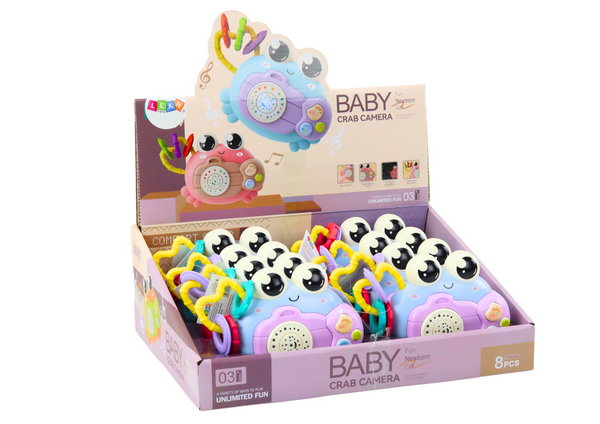 Krabbenkamera-Rasselprojektor, batteriebetrieben, klingt blau