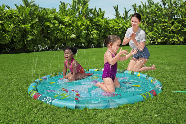 Aufblasbares Planschbecken mit Springbrunnen für Kinder 165 cm Bestway 52487