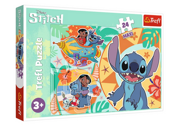 24-teiliges Puzzle. Maxi Merry Day Lilo und Stich Trefl 14365