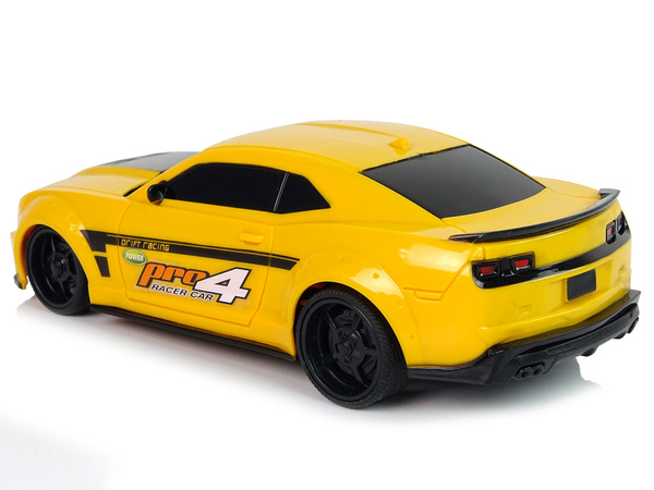 Remote Controlled Sports Car 1:24 Racing Yellow Tinted Windows