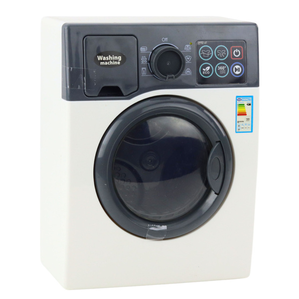 Toy Washing Machine For Kids Touch Panel Rotating Drum Light White