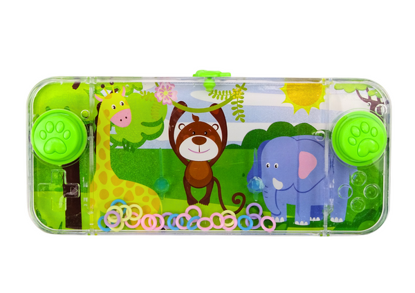 Wasserspiel-Arcade-Konsole Green Monkey Giraffe Safari Pad Wheels