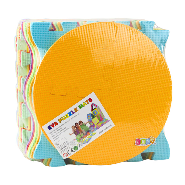 Weiche Puzzlematte, pädagogischer EVA-Schaum, Früchte, Süßigkeiten, bunt, 16-tlg.