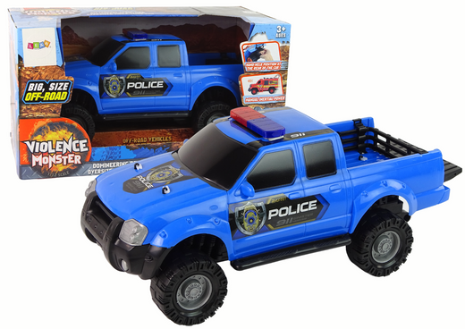 Auto z Naciągiem Pick Up Terenowe Niebieskie