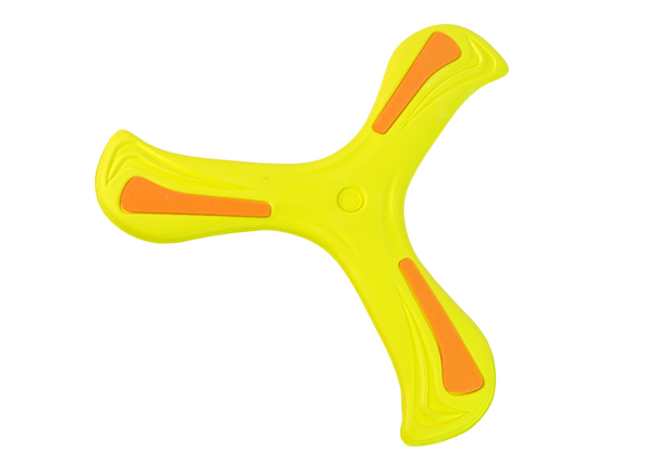 Boomerang Flying Disc Thrower Yellow For Kids