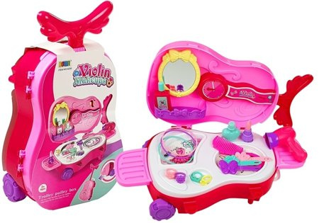 Portable Dressing Table in a Violin case with mirror