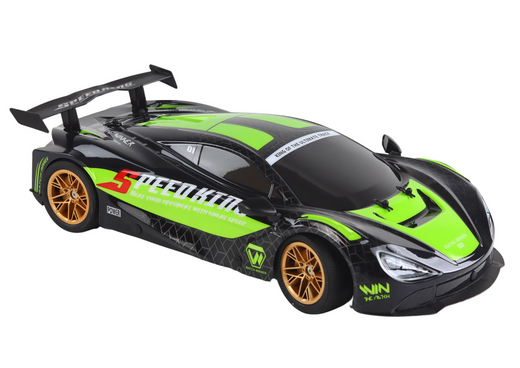 Großer ferngesteuerter Sportwagen 1:10 Grün und Schwarz