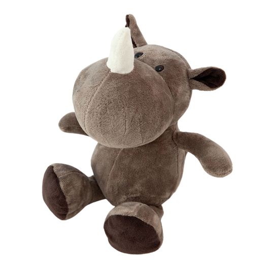 Plüsch Maskottchen Kuscheltier Nashorn Braun 25cm