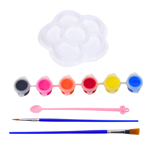Creative Set Bowl For Painting Paints Brushes DIY 6 pcs.