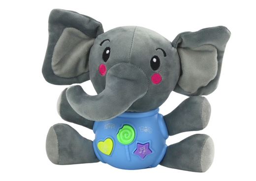 Plüschelefant Interaktiver Plüsch Blau Spielend 19 cm
