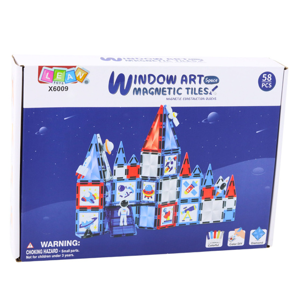Magnetic Space Windows Construction Blocks 58 pcs.