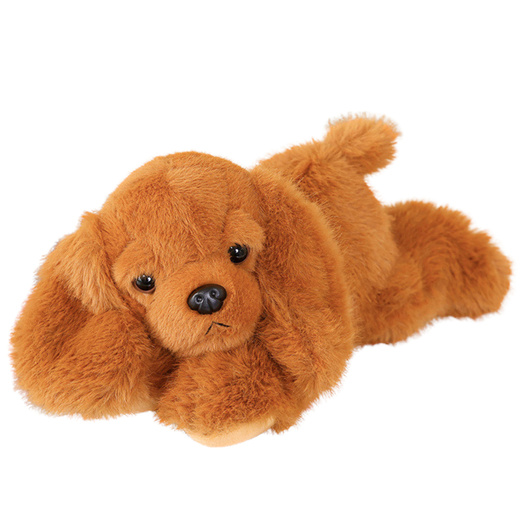 Plush Cocker Spaniel Dog With Weighted Paws Brown 30cm
