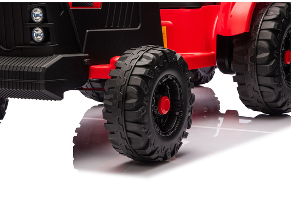 CH9959B Akku-Traktor mit Anhänger, rot, 24 V