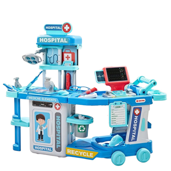 Doctor's Hospital Set in a Suitcase 2 in 1 Lights Sounds Accessories
