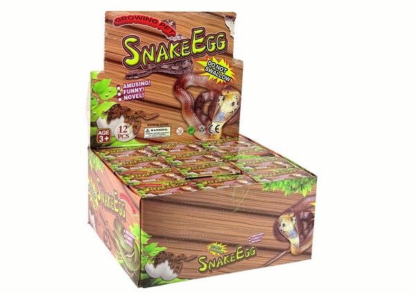 Schlüpfende wachsende magische Ei-Schlangen 6cm