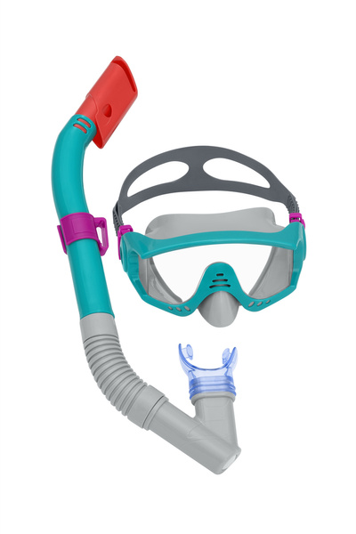 Diving Set Mask, Snorkel, Fins Blue Bestway 25020