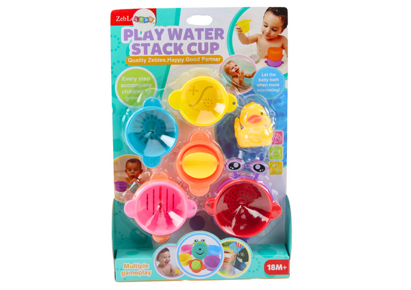 Bath Toys Cups With Holes Duck 8 El