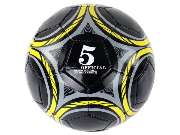 Schwarzer Fußballball 24 cm Größe 5
