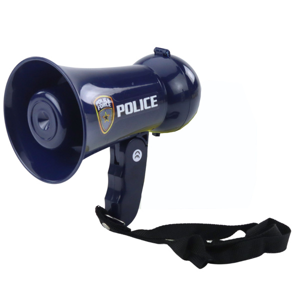 Interactive Police Megaphone Police Siren Sounds Lanyard