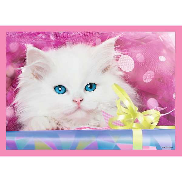 Puzzle – „4w1“ – Zabawne kotki Trefl 34396