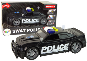 Auto Polizei 1:14 Lichter Klingt Schwarz