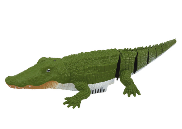 Remotely Controlled Water Crocodile Swimming Into Water By Remote Control