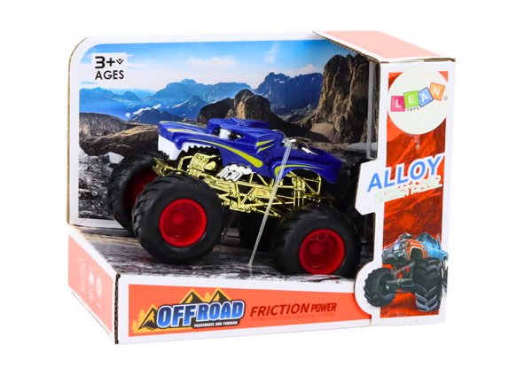 Toy Car Off-Road Vehicle Big Rubber Wheels Blue