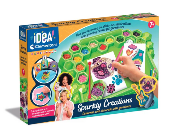 Idea Art Dekorationslabor Steinchen Trendige 3D-Sticker Clementoni 18742