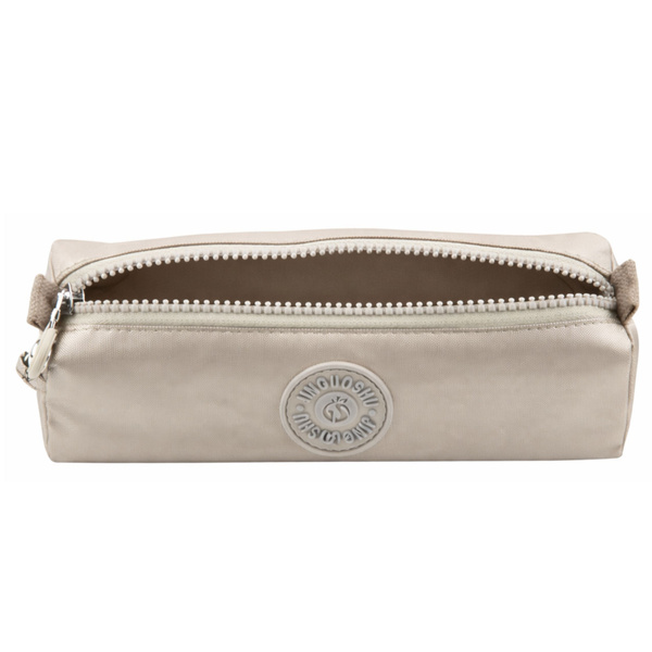 School Pencil Case Organizer Single Compartment Silver 21.5cm