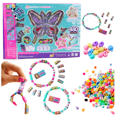 Creative Jewelry Making Kit Beads 480 Stickers