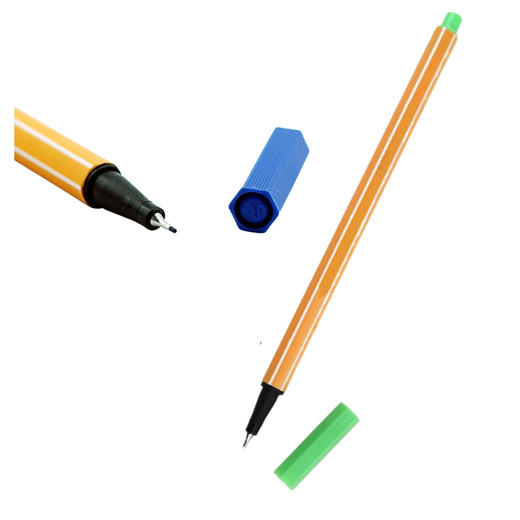 Set of Fineliners Office School Thickness 0.4mm Colored 12pcs