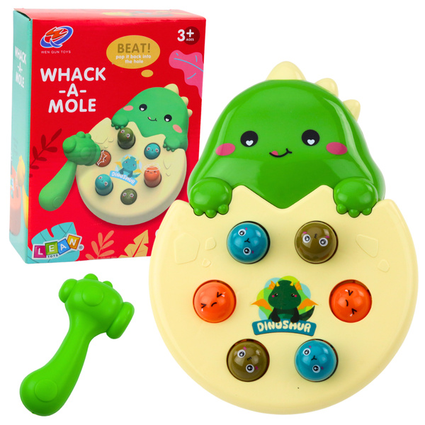 Mini Whack A Mole Dinosaurier-Ei Geschicklichkeitsspiel Grün