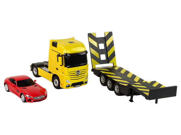 Tow truck R/C Mercedes-Benz 1:26 Yellow Red