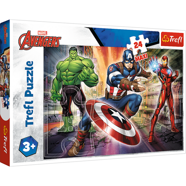 Puzzle - 24 Maxi - W świecie Avengersów - Trefl 14321