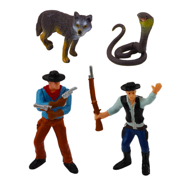 Cowboy Set Figuren Wild West Cowboy Boot Kanone