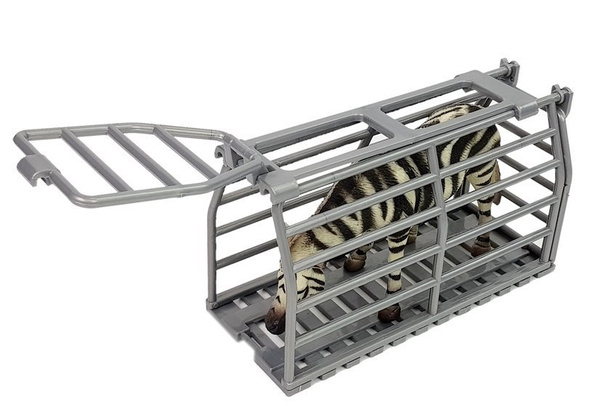 Quad mit Anhänger Transporter Figuren Zebra