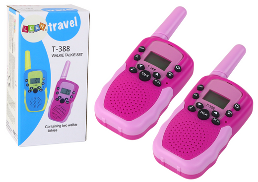 Walkie Talkie Walkie Talkie Pink, Range 3km, For Children