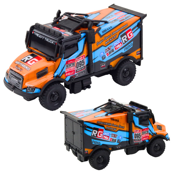 Offroad-Autofahrt Lichter Geräusche Orange Blau