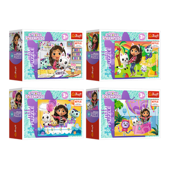 Puzzle - 20 miniMaxi - Kolorowy dzień Gabi - Koci Domek Gabi - Trefl 56041
