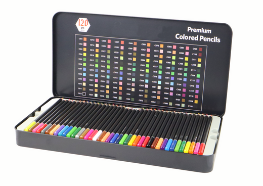 Premium Crayons Set 120 pcs. Various Shades Color List
