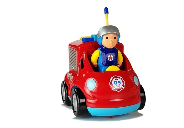 Baby R/C Feuerwehrauto mit Lenkrad mit Fernbedienung Rot