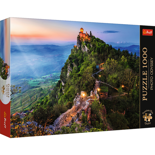 Puzzle - "1000 Premium Plus" - Foto-Odyssee: Cesta-Turm, San Marino Trefl 10822