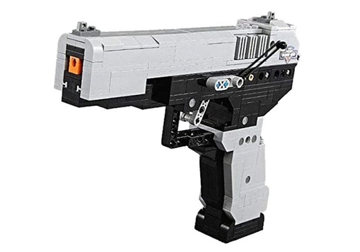 Combat pistol, blocks to assemble 412 pieces