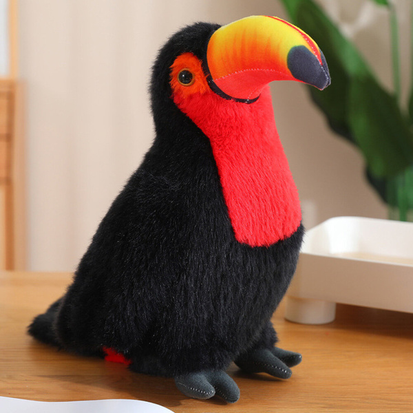 Plüsch Tukan Vogel Plüschtier Maskottchen Kuscheltier Rot 20cm