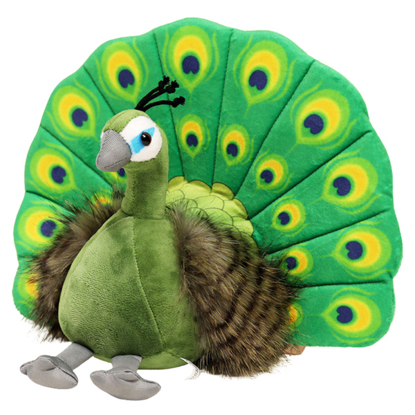 Plüsch-Maskottchen Kuschelig Elegant Pfau Grün 30cm