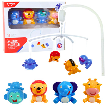 Crib Carousel Animals Lion Elephant Giraffe Sound