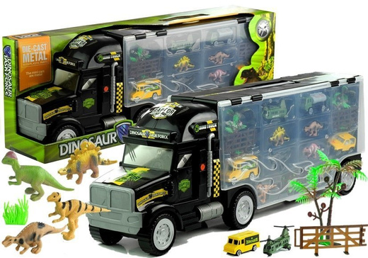 Figürchen Dinosaurier Lkw mit Autos Spielbrett Flugzeug großes Set