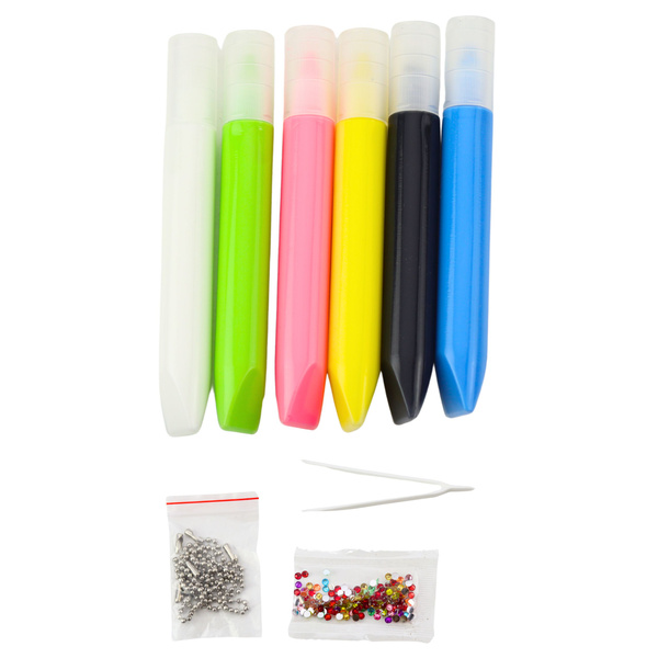 3D DIY Space Painting Set 6 Paints Pendants 12 pcs.