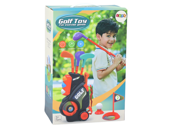 Minigolf-Set für Kinder, Trolley auf Rädern