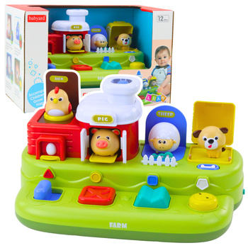 Interactive Educational Toy for Toddlers - Pop-Up Animals Farm